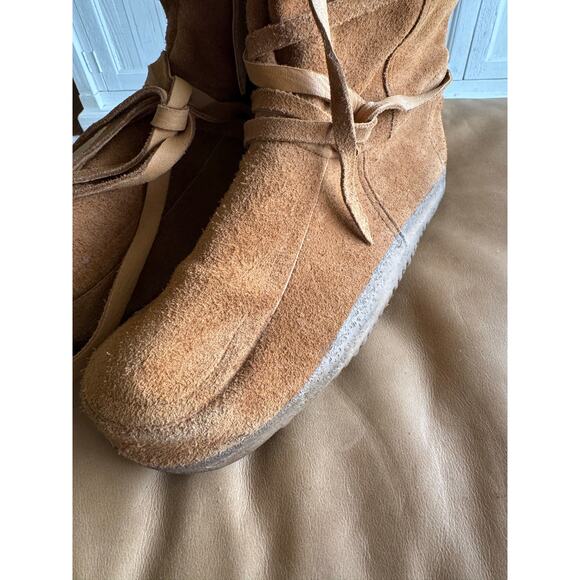 Steger Mukluks Chesnut Leather Winter Boots Mens Size US 14 + felt insoles - Picture 11 of 12